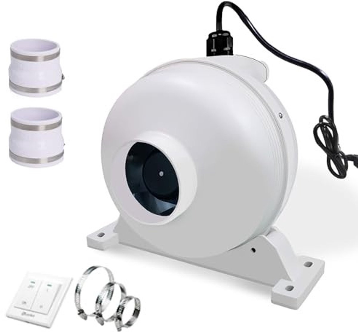 Elzusha - Energiezuinige Inline Ventilator voor Binnen- en Buitenventilatie