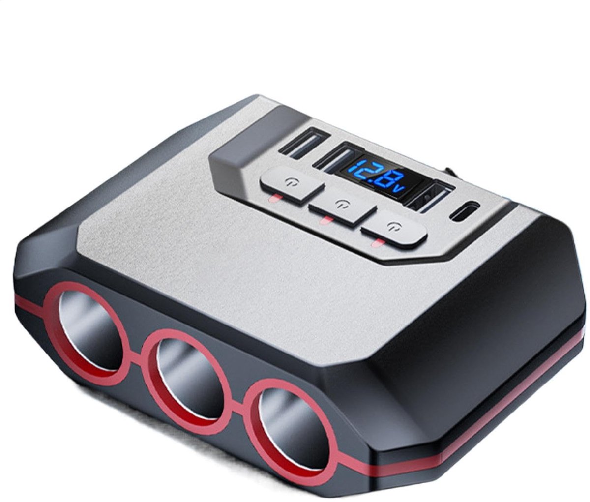 Elzusha - Snel Opladende Autolader 120W met Digitaal Display