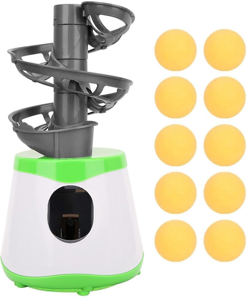 Tafeltennis Trainer Robot met 10 Ballen voor Kinderen - Automatische Balmachine voor Verbetering van Techniek en Reactiesnelheid
