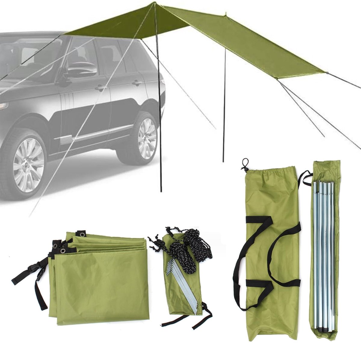 SolidKeus - Waterdichte Auto Tent met Uitbreiding