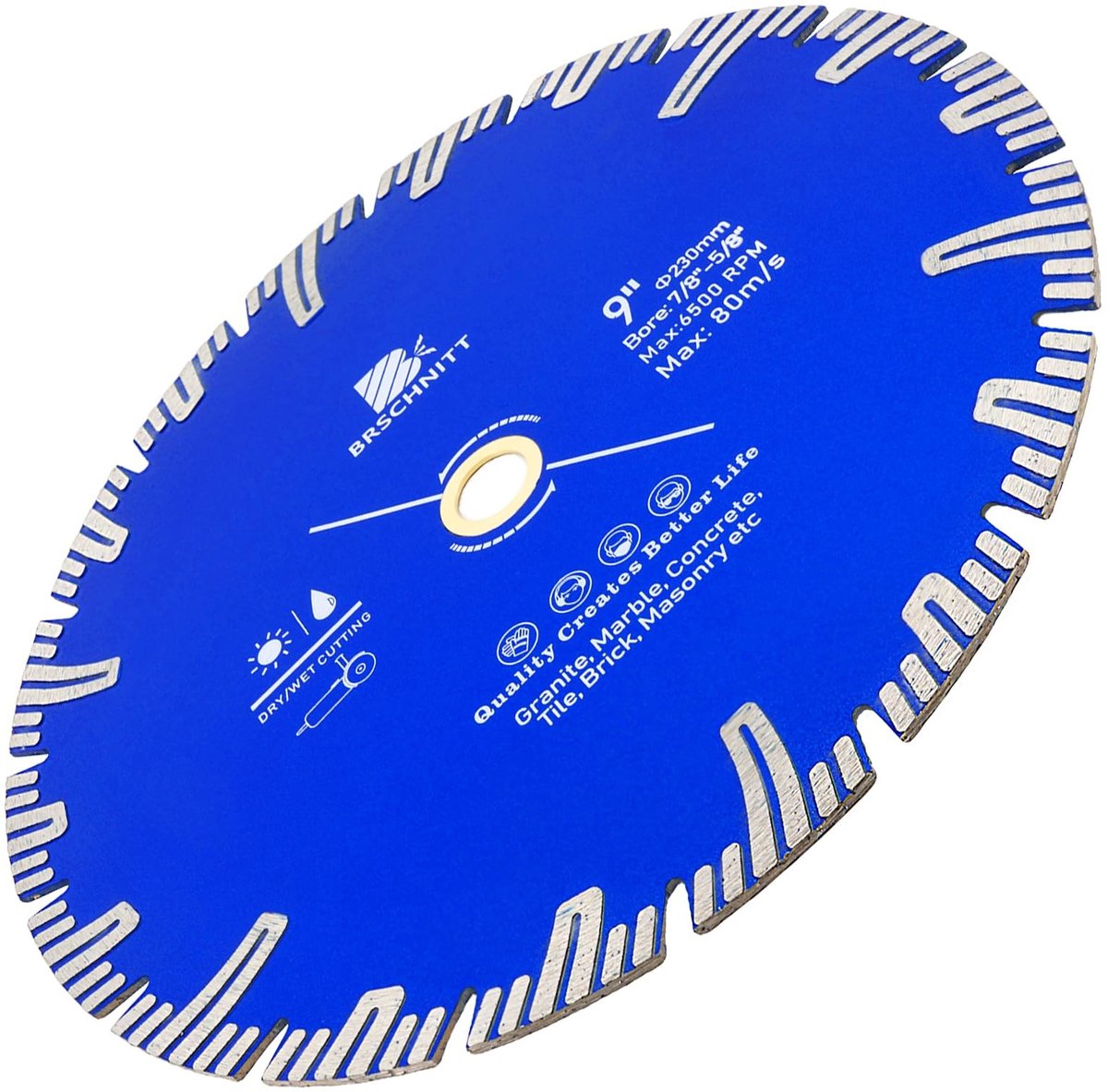 SolidKeus - Diamant Turbo Zaagblad 9 Inch voor Diverse Materialen