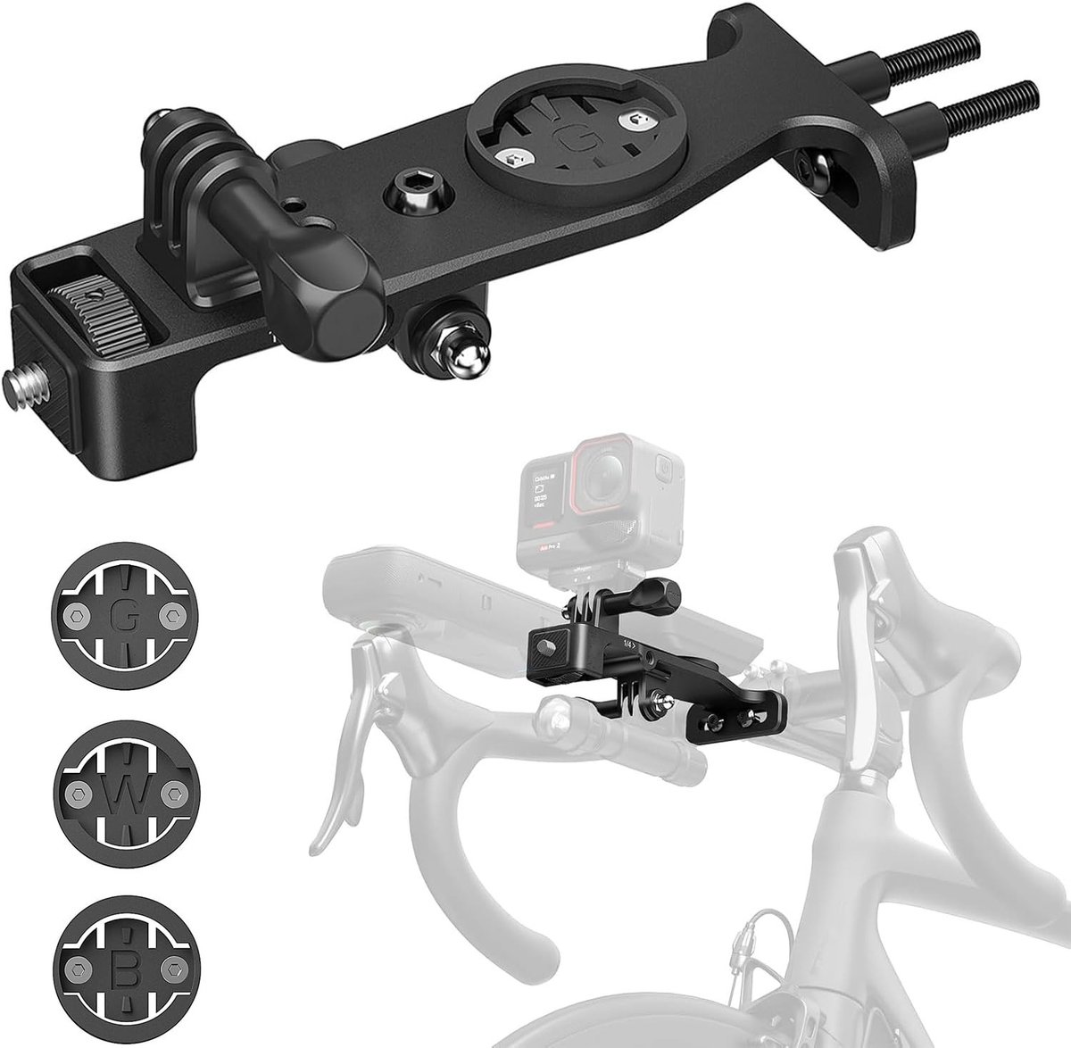 SolidKeus - Fietsmount voor Actiecamera's, Handlebar Mount voor Diverse Modellen
