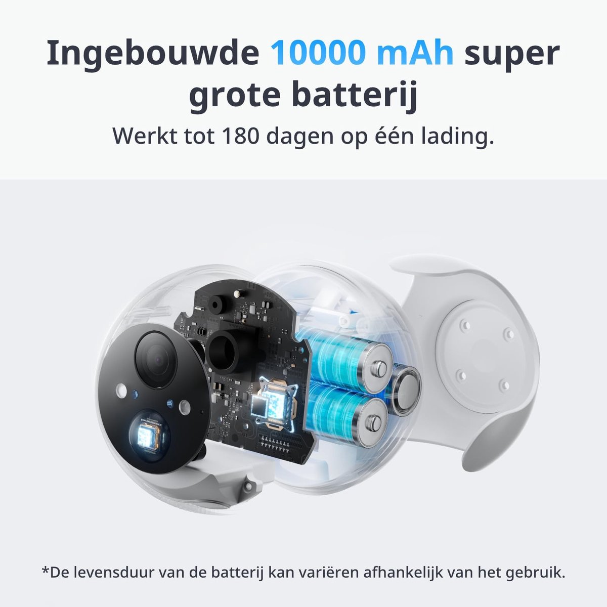 SolidKeus - Draadloze Beveiligingscamera 2K met Nachtsicht en AI Bewegingdetectie