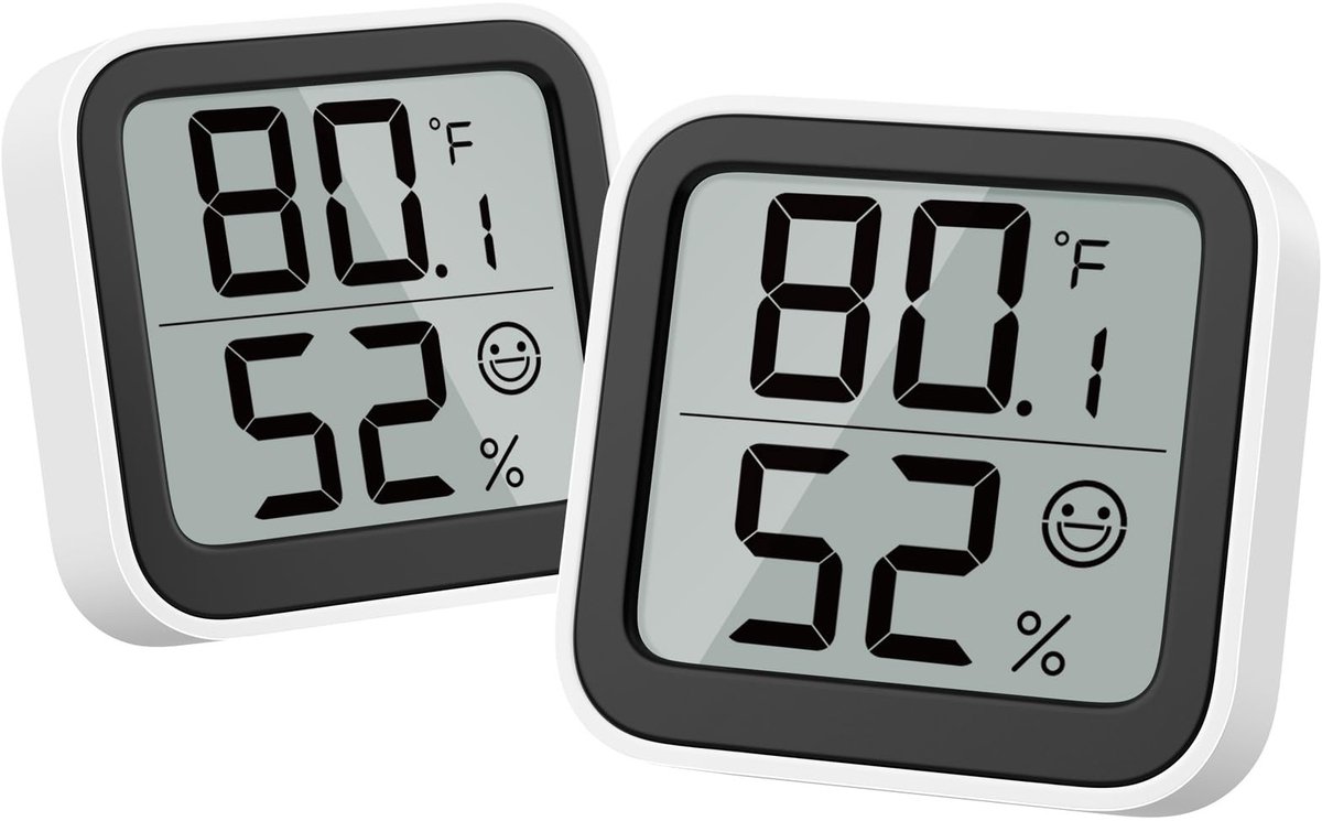 SolidKeus - Mini Hygrometer en Thermometer voor Binnen met Comfort Display