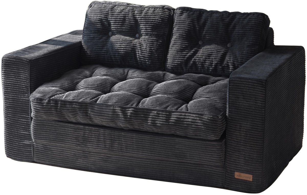 SolidKeus - Convertible 2-in-1 Sofa Bed met 2 Kussens, 101 x 196 cm