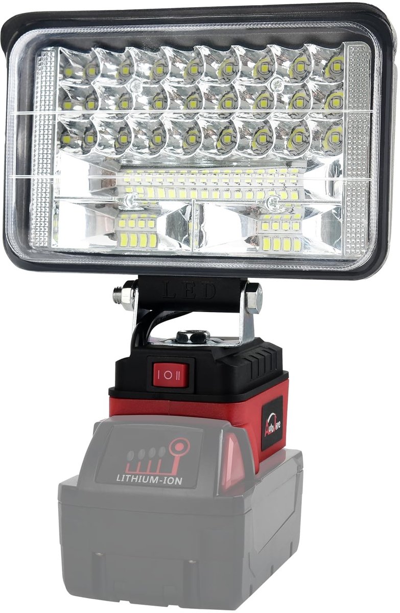 SolidKeus - Draadloze LED Werklamp 60W met 5200 Lumen