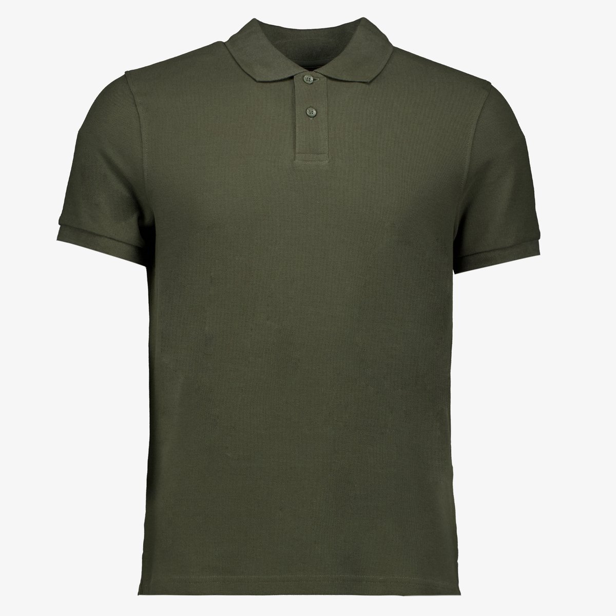 Unsigned heren polo donkergroen - Maat S