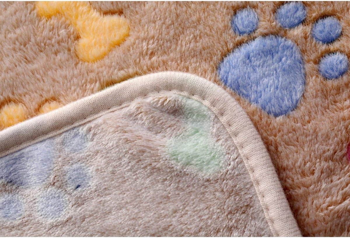 Dekens super zacht pluizig premium fleece huisdier deken flanel gooien voor hond puppy kat, Medium (30*20"), Beenderen