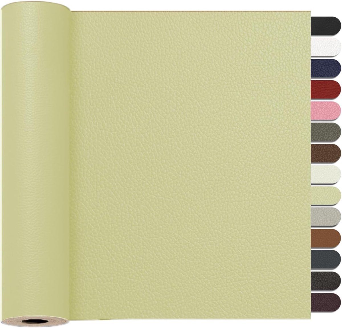 Reparatieset, 60 x 120cm Kunstleer Zelfklevend, Lederen PatchesKunstleer Reparatie Kit Voor Sofa, Autostoel, Meubels, Handtassen, Jassen, Stoelen.(Beige)