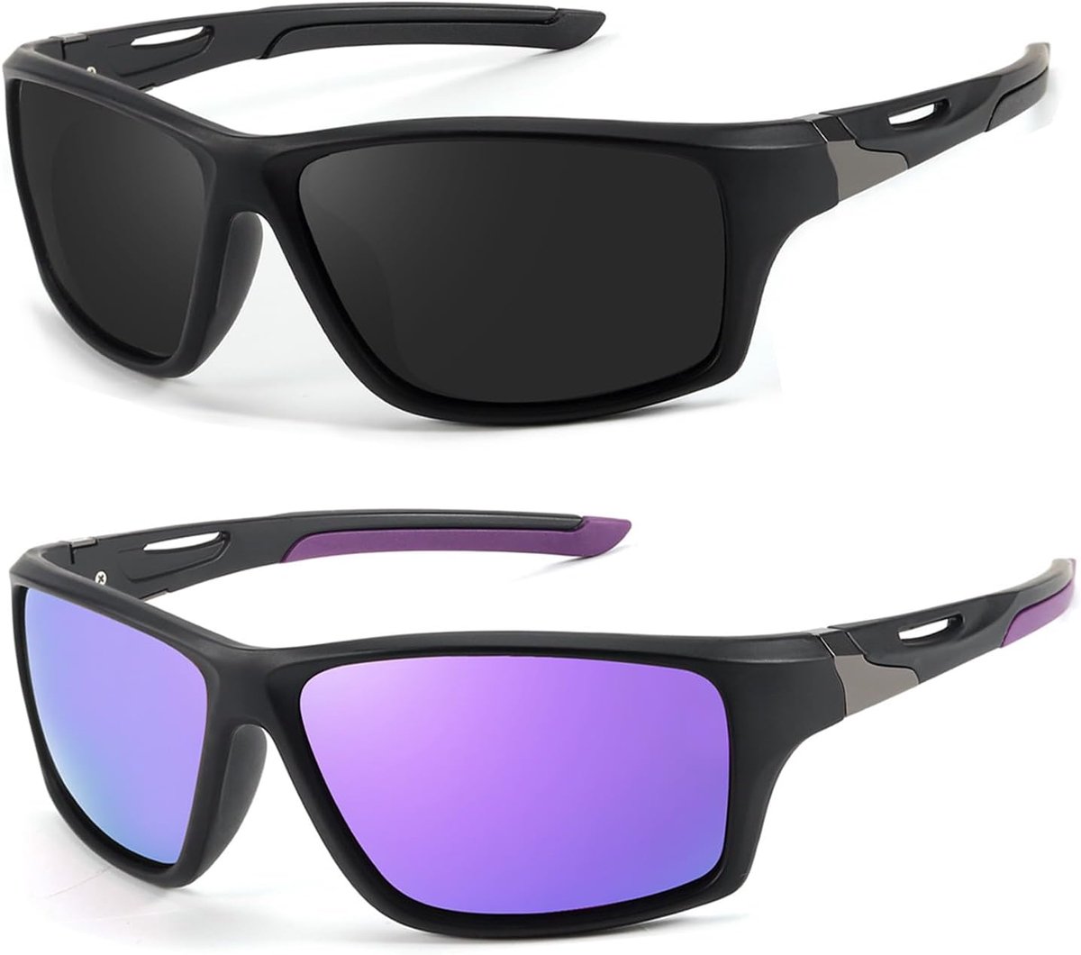 Brillen voor dames en heren, gepolariseerde sportbril met UV400-bescherming voor fietsen, hardlopen en outdoor