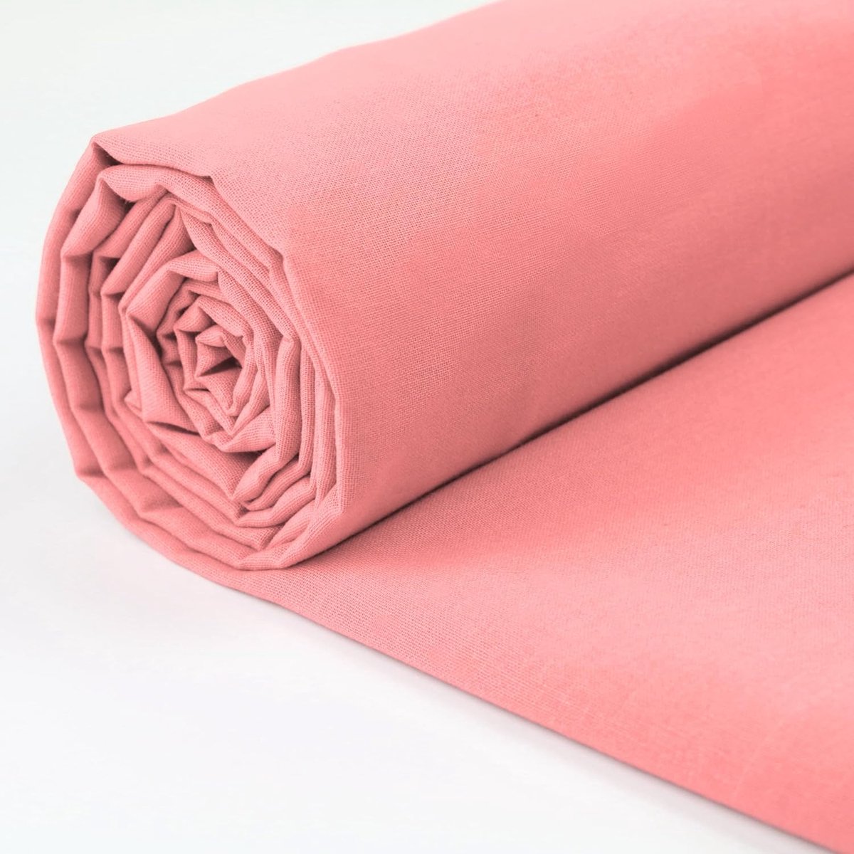 Stof - 150 cm Breed - Effen Katoenen Stof per Meter - Ideaal voor Quilten, Naaien, Kleermaken, Gordijnvoeringen, Draagtassen, Beddengoed, Kussenslips - Licht Roze 1 Meter