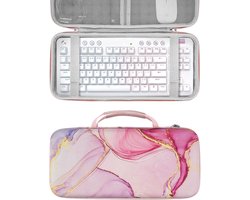Tenkeyless Toetsenbordhoes, Hard Shell Travel Draagtas voor TKL 80% Compact 87 Key Computer Mechanisch Gaming Draadloos Draagbaar Toetsenbord, Compatibel met Logitech G713, G715