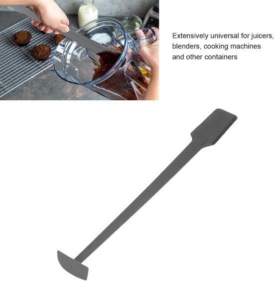 Spatel voor sapcentrifuge, 36 cm, siliconen spatel, smalle dubbele schraper met lange handgreep, universele schraper voor sapcentrifuge — afbeelding 2
