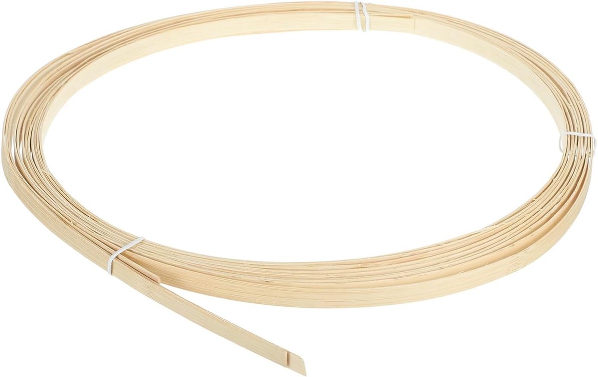 3 rollen bamboestrips voor vlechten, 0,39 inch x 10 m, benodigdheden voor klei, reparatieset van rieten, 1 mm, voor manden, knutselen, handwerk, meubels, kroonluchter
