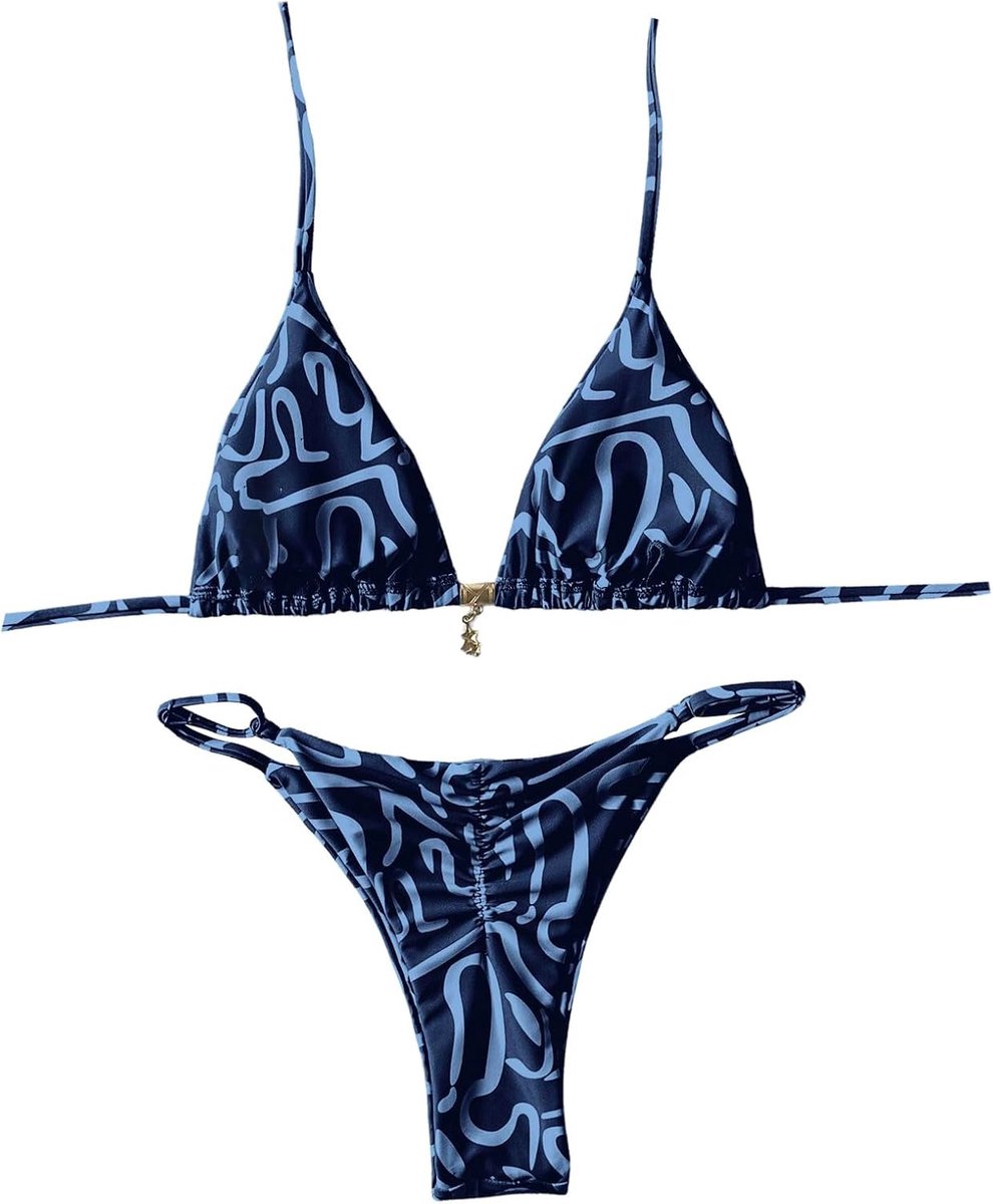 Bikini Dames Set Sexy String Bikini Hoge Taille Driehoek Badpak Braziliaanse Stijl Bikini Badmode Zwempak Strandmode
