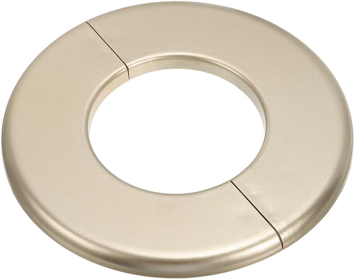 Muur Split Flens 64 mm (2,52 in), 1 stuks ABS ronde, zelfklevende rozet plaat gespen, waterpijphoes voor keuken, badkamer, arm, pijpkraan, decoratie, goud