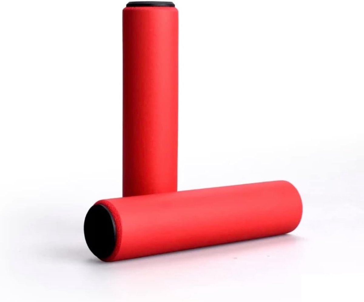 Handgrepen, 2 stuks, handgrepen voor mountainbike, mountainbike, handgrepen, universele mountainbike, wandelingen, fietsen (rood)