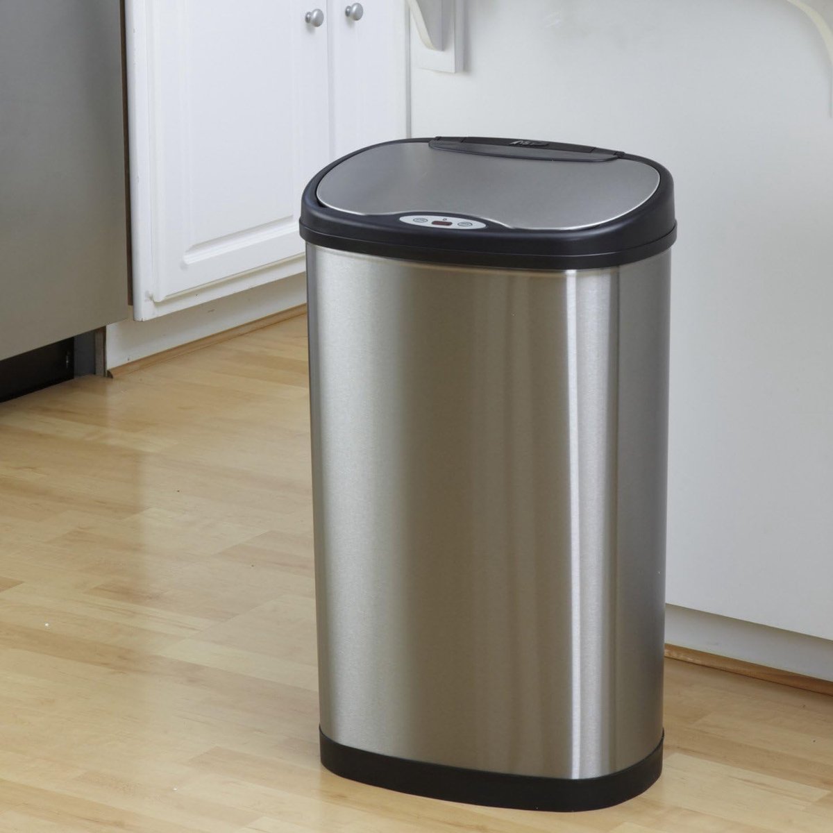 50L Slimline (30L + 20L) Dual Split Division Keuken bijkeuken Recycling voedsel & huishoudelijk afval Motion Sensor geactiveerde vuilnisbak