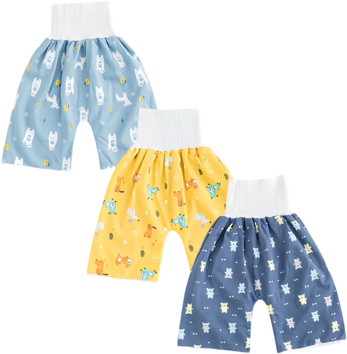 2 stuks baby kinderen peuters trainingsbroek trainingsbroek luierbroek luierrok zindelijkheidstraining voor jongens meisjes waterdicht absorberend trainingsbroek 0 jaar - 10 jaar