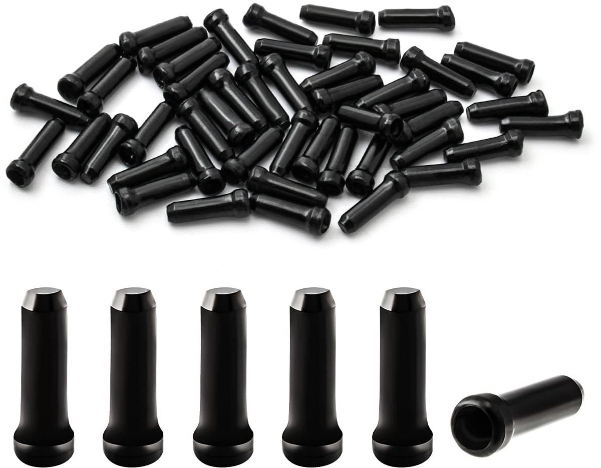SolidKeus - 48 Stuks Fietskabel Einde Caps van Aluminium