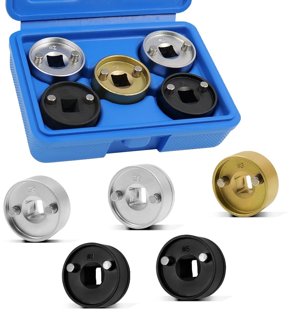 SolidKeus - 5-delige Camshaft Adjustment Socket Set voor VW en Audi