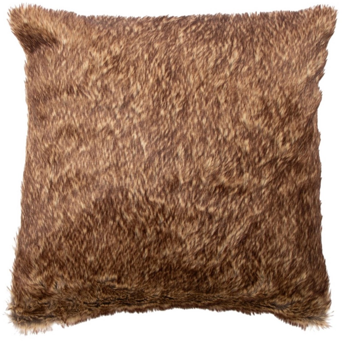 Kussen Allover vacht bruin 45x45cm