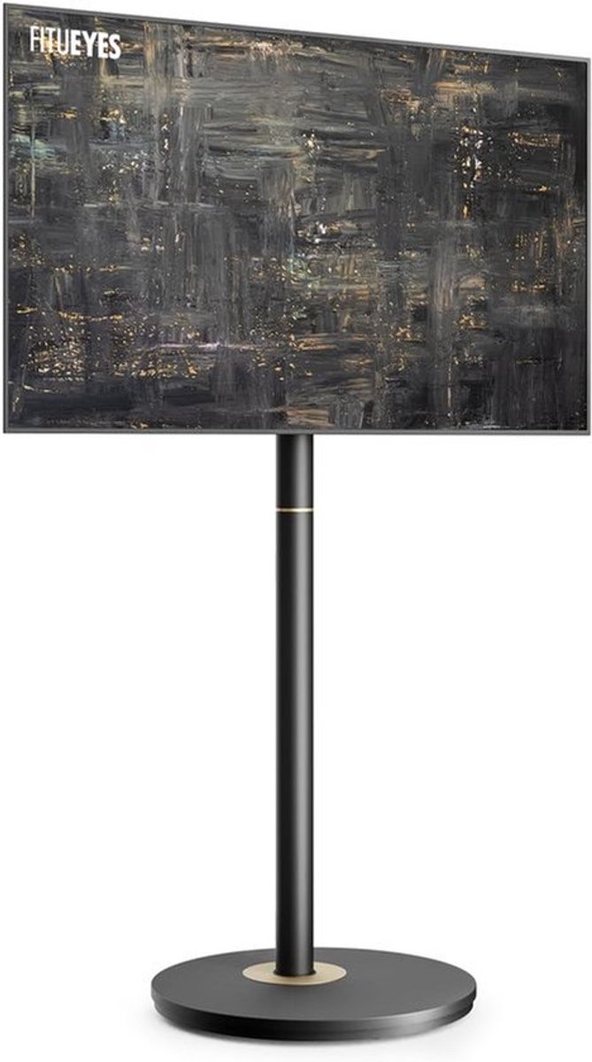 TV-Standaard – Tv-Meubel – Tv-Beugel – Tv-Console – Verrijdbare Tv-Kast – Verstelbare Hoogte 100-120 cm – Stevig Metalen Frame