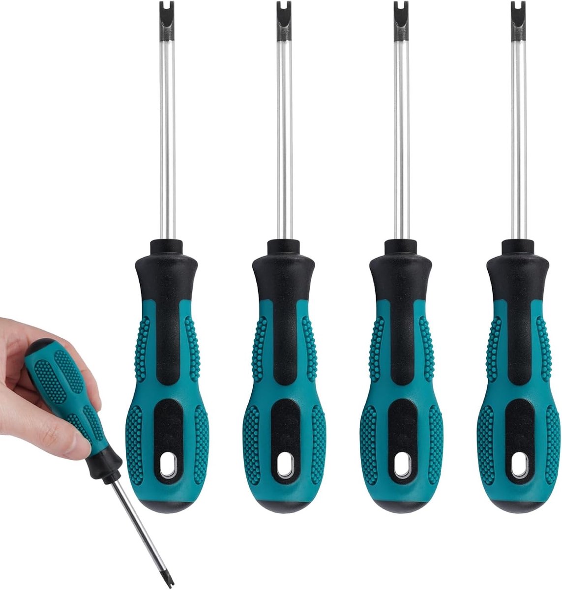 Set van 4 U-vormige schroevendraaiers M1.7/M2.0/M2.3/M2.6 | Magnetische multifunctionele handtool, CRV, bitset, slotted schroevendraaier