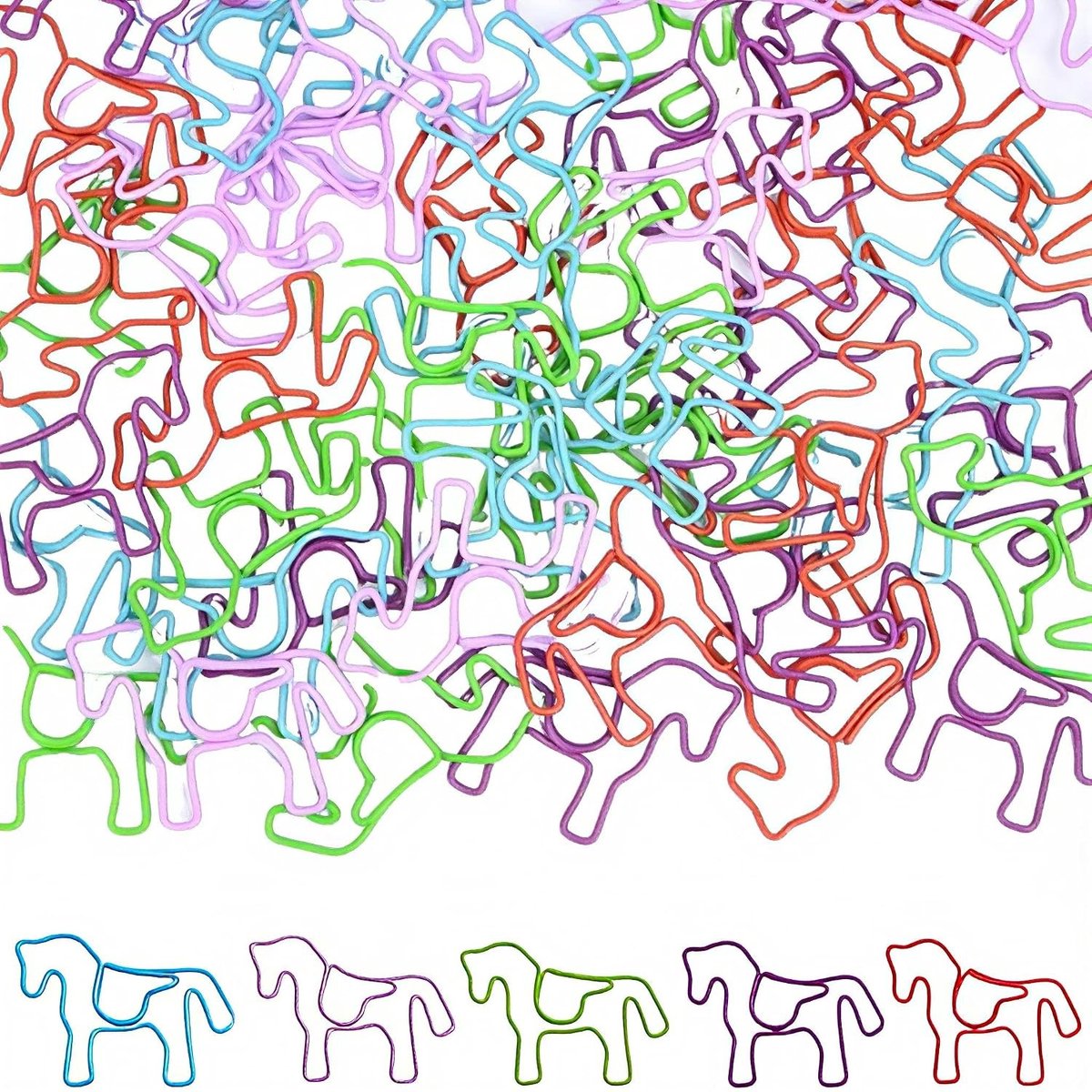 Papieren Clips - Motief Clips - Documenten Organiseren - Dieren Vorm Design - 50 Stuks - Gekleurd