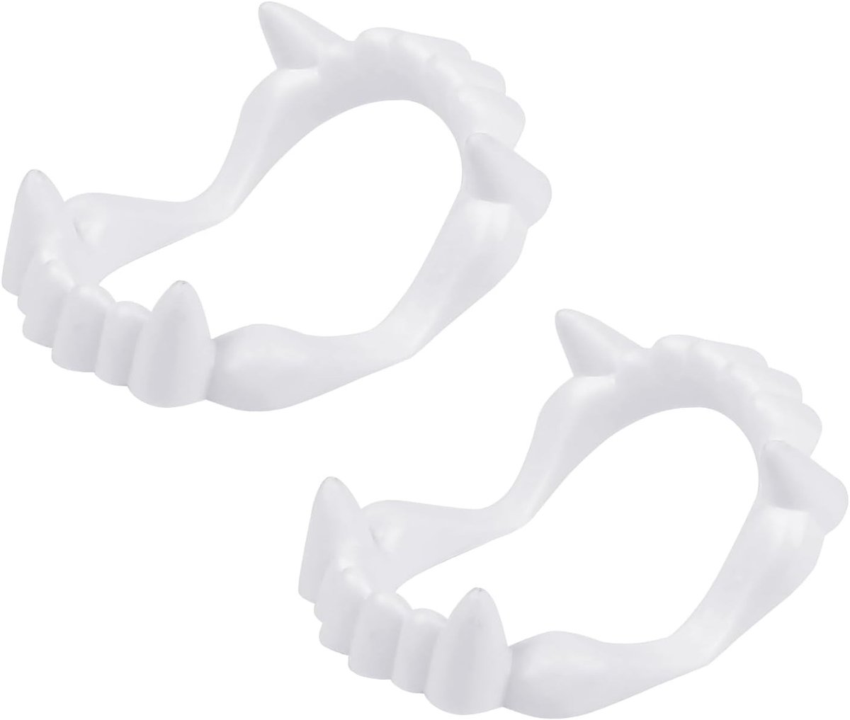 2 Stuks Halloween Vampier Tanden - Nep Tanden voor Cosplay, Feest en Halloween Decoratie - Perfecte Accessoires voor Kostuums en Theatrale Voorstellingen