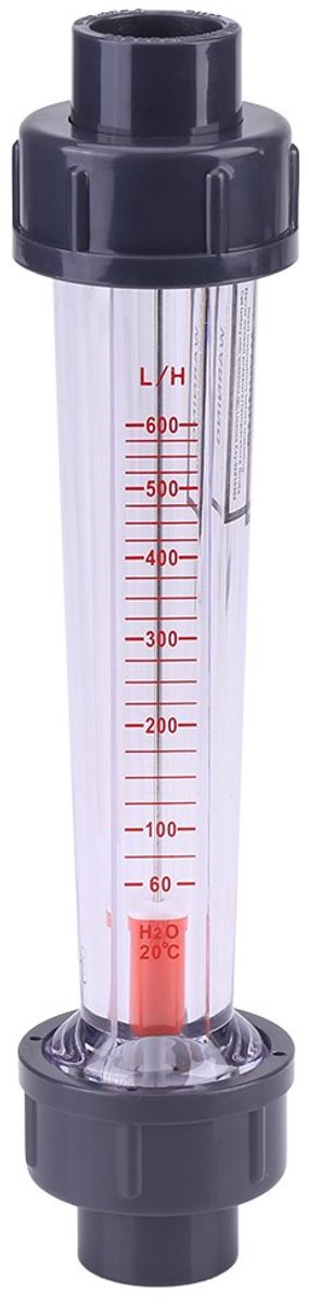 Rotameter Plastic Buis Type LZS-15 60-600L/H Momentane Water Vloeistof Flow Meter DN15