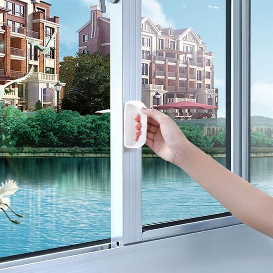 6-delig Zelfklevende Directe Kastgreep Trekknoppen voor Laden met Zelfklevende Schuifdeurgreep Plak-op Handgreep voor Glazen Ramen Kledingkasten Schil en Plak Knop Boor Vrij 6st/Set (Wit) — afbeelding 2