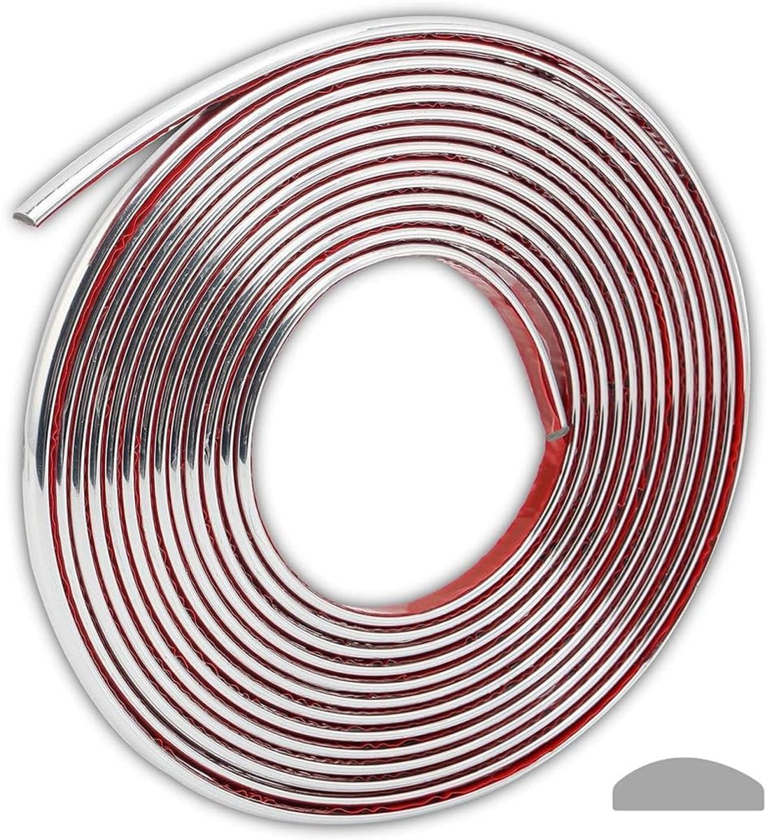 Zelfklevende 3D-wandrandstrip, afpellen en opplakken, naad muursticker, decoratietape decoratief voor plafond/hoek/spiegel/meubels/deur/kledingkast, huis en auto-decoratie (1,2 cm x 5 m