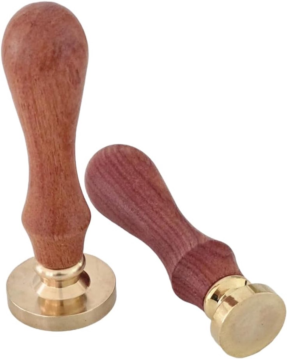 2 stuks, verschillende maten, 20 mm - 30 mm, bruiloftsstempel om te frezen, zegel zelf vormgeven, doe-het-zelf, waszegel met handvat, zelf personaliseren, logo voor bruiloft (30 mm)