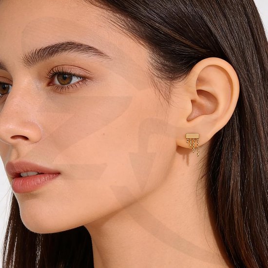 16G gouden bengelende lipring - 6 mm 8 mm labret studs voor kraakbeen, helix, tragus, lob - hypoallergeen roestvrij staal, 3 stuks met insertie taper & siliconen schijven — afbeelding 2