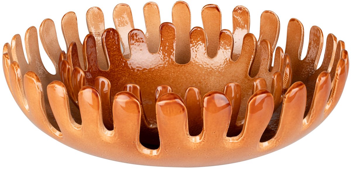 Zuiver Onda Decoratieve Schaal Set Van 2 Cognac