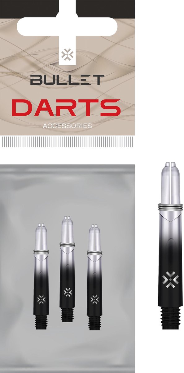 BULLET SHAFTS 28MM BK / TT