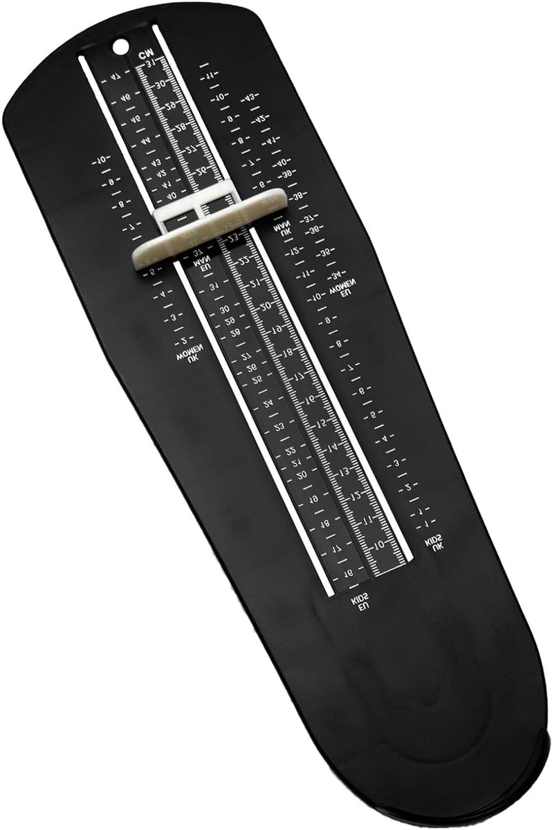 Schoenmeter voor kinderen, mannen en vrouwen - Universele voetmeter voor EU en UK maten (UK 1-12/EU 16-47) met cm meetinstrument voor nauwkeurige schoenmaatbepaling