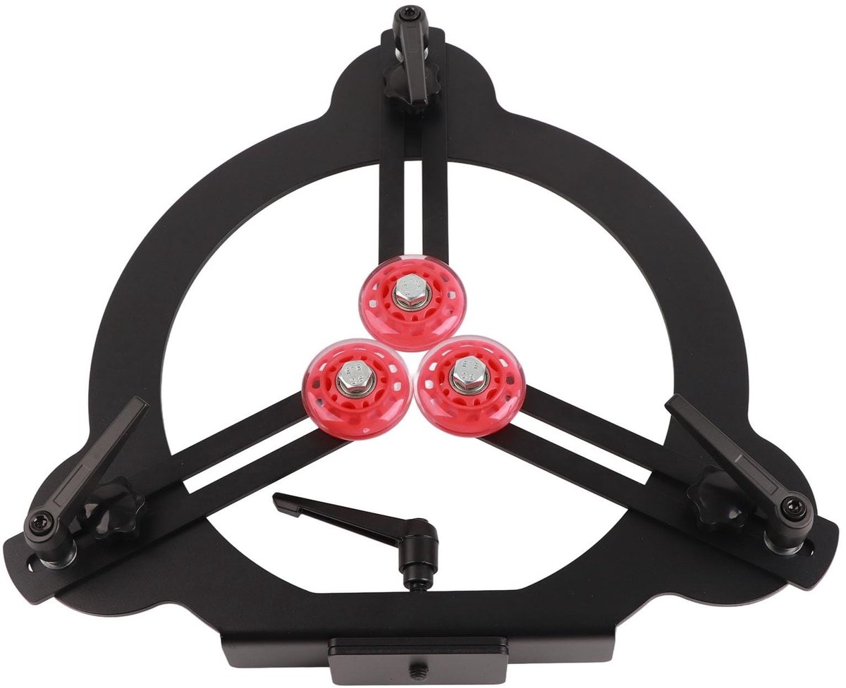 Dailygoods- Steady Rest voor Draaibank - Verstelbare Steun - Ronde Metalen Draaigereedschappen - Lichtgewicht Staal - Geschikt voor Spindels van 0,39-4,72 inch - Hoge Werkbetrouwbaarheid - Houtdraaigereedschap