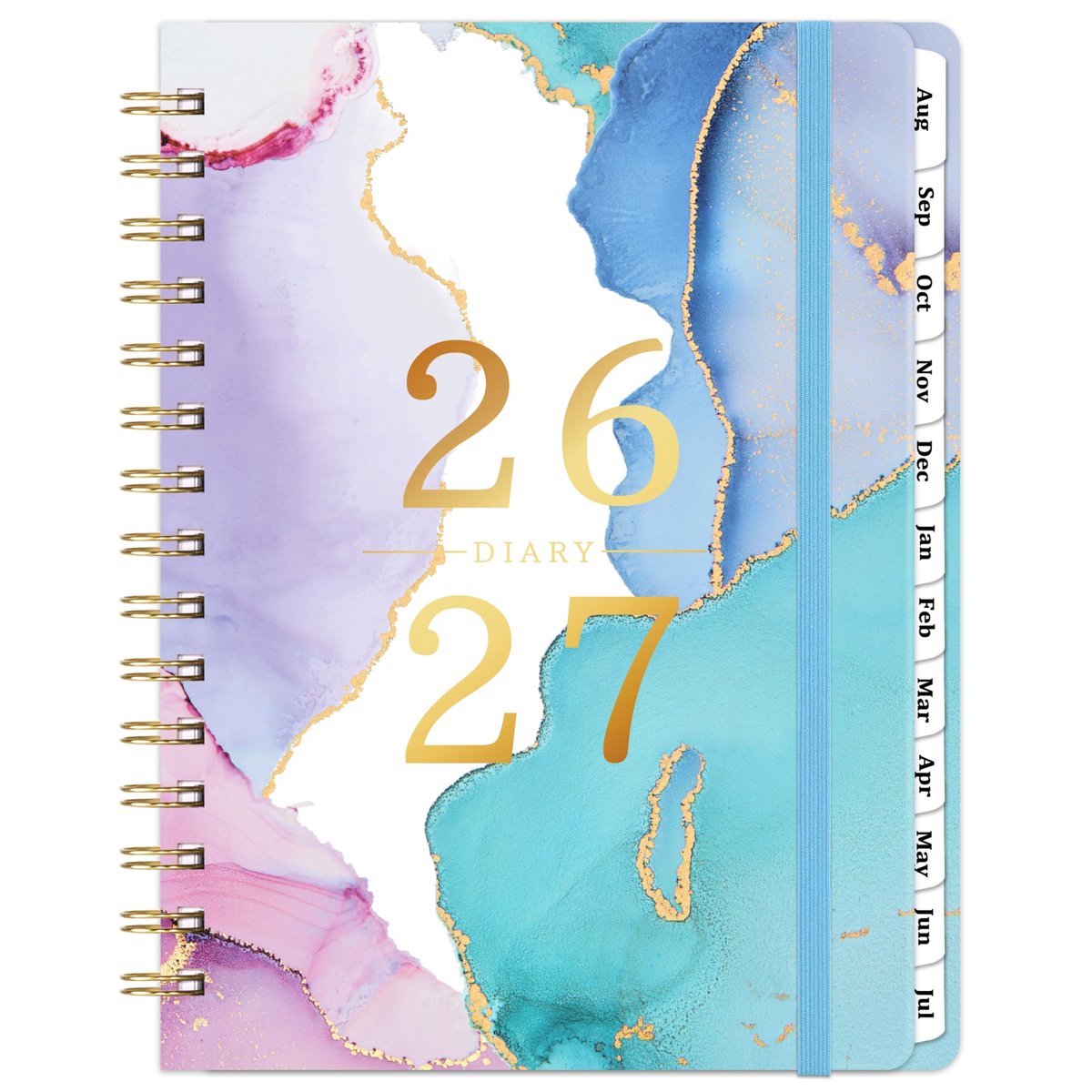 Dailygoods- Dagboek 2026-2027 - A5 - Academisch - Roze - Schrijfblok - Notities - Agenda