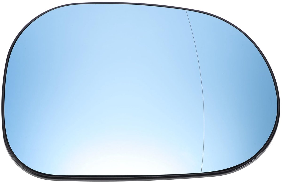 Dailygoods - Achteruitkijkspiegel Rechts Vervangingsglas Verwarmd Blauw