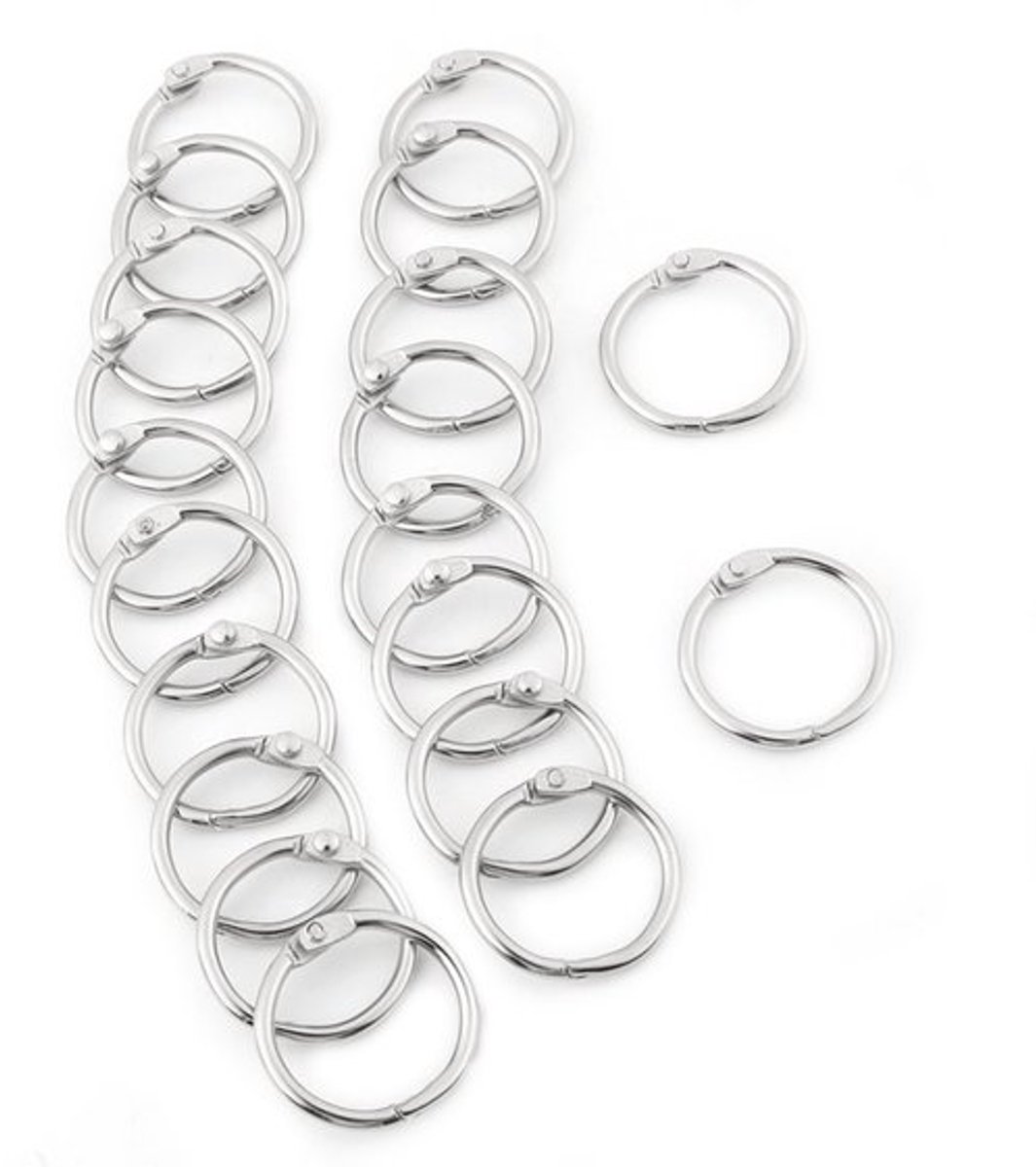- Metalen binders - 25-38mm - Ideaal voor documenten - Gemaakt van sterk metaal - Silver - Perfect voor kantoor en school - 20 stuks