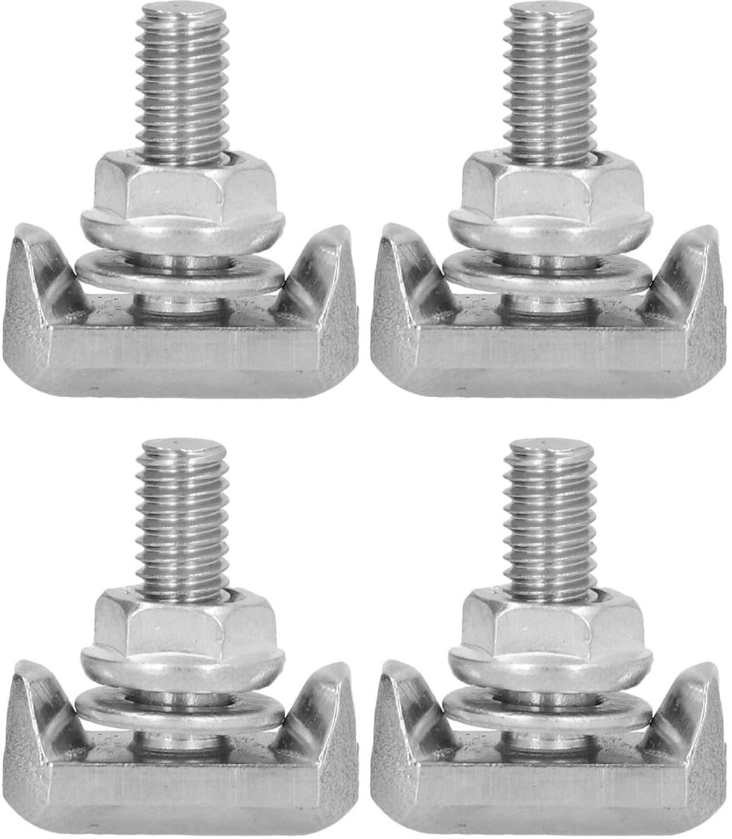 Dailygoods - Accukabelklemconnectorbevestigingen - Accuvervangingsschroeven - Sterke bevestigingskracht - Set van 4 - Geschikt voor de meeste auto's -...