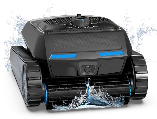 AIRROBO CP400 Lite – Draadloze zwembadrobot (2026-upgrade) – 3-in-1 met temperatuurdetectie, app-bediening en bodemzuigfunctie – Geschikt voor zwembadbodem, wanden en waterlijn