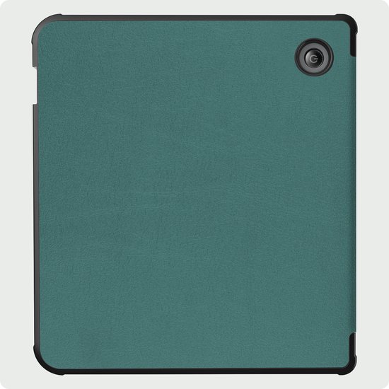 Hoes Geschikt voor Kobo Libra 2 Hoesje Bookcase Cover Hoes - Hoesje Geschikt voor Kobo Libra 2 Hoes Cover Case - Donkergroen — afbeelding 5