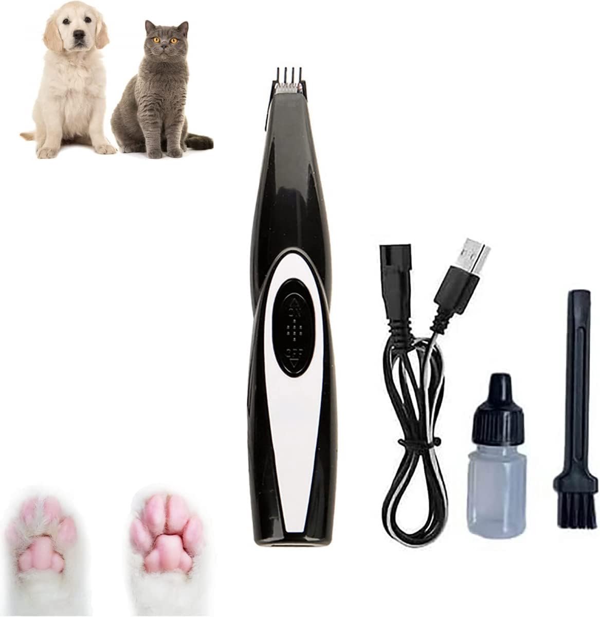 Mini Trimmer - Huisdier Clippers - Kleine Haren Trimmen - Geluidsarm Ontwerp - 16cm - Wit
