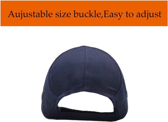 VHV - Fietshelm - Fietshelm heren - Stootpet - Skatehelm - Veiligheidspet - Baseball stootpet - Verstelbaar - Set van 1 - Lichtgewicht - Voor stadsfiets en skateboarden - Marineblauw van Vhv — afbeelding 4