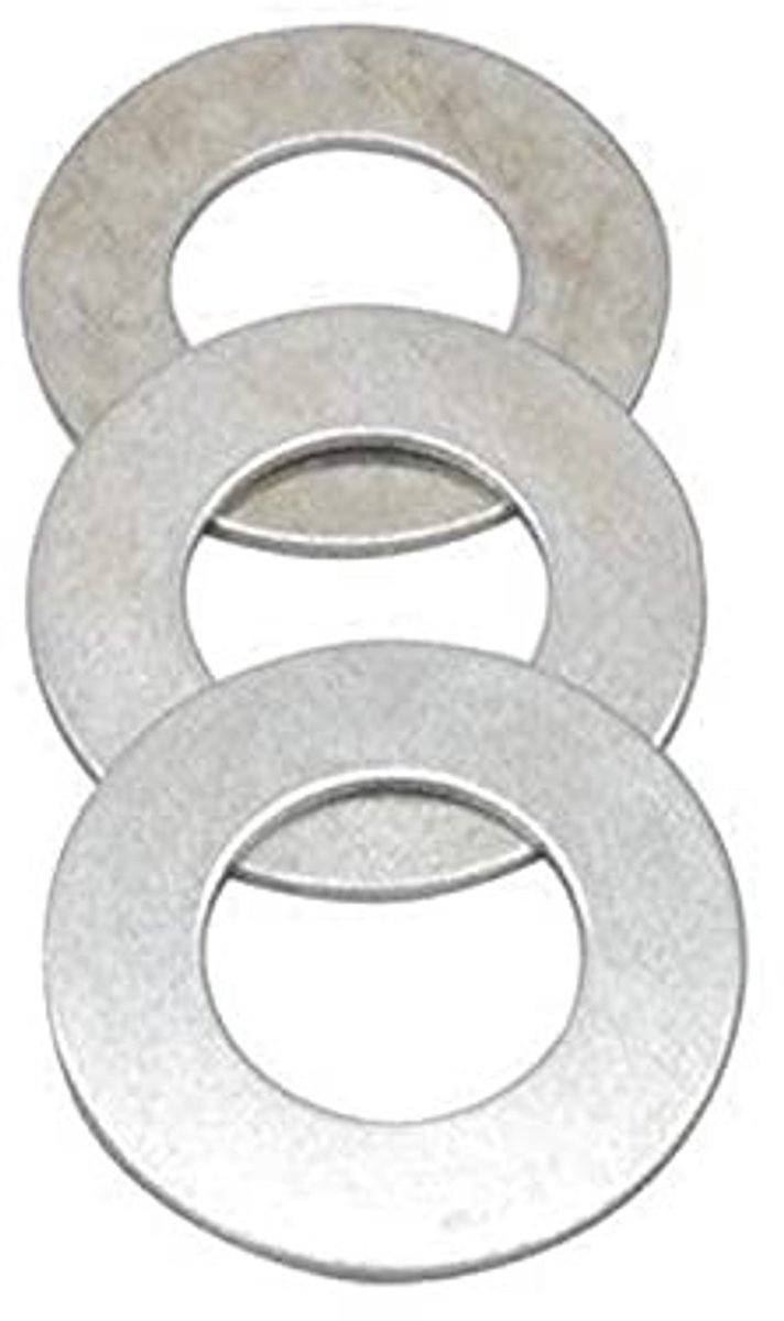 Dailygoods- Verloopringen Set van 3 - Zaagreductie Ringen - Roestvrij Staal - Dikte 1,2 mm - Buitendiameter 30 mm - Binnendiameter 16 mm - Zaagblad Bush