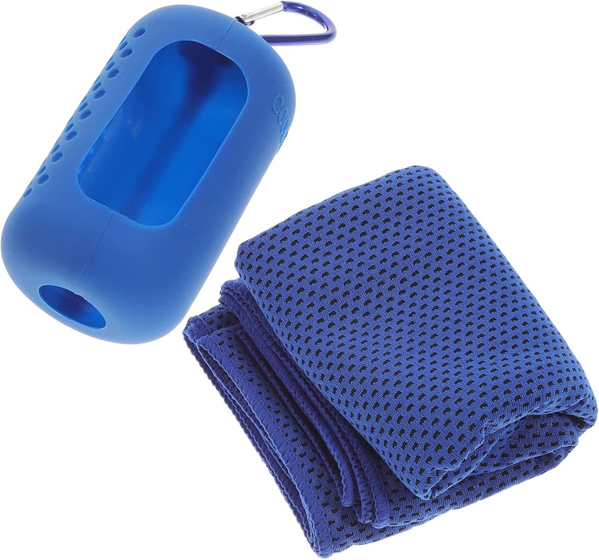 Verkoelende Handdoek - Sneldrogend - Sport & Outdoor - Met Opbergdoos - 40x40cm - Blauw