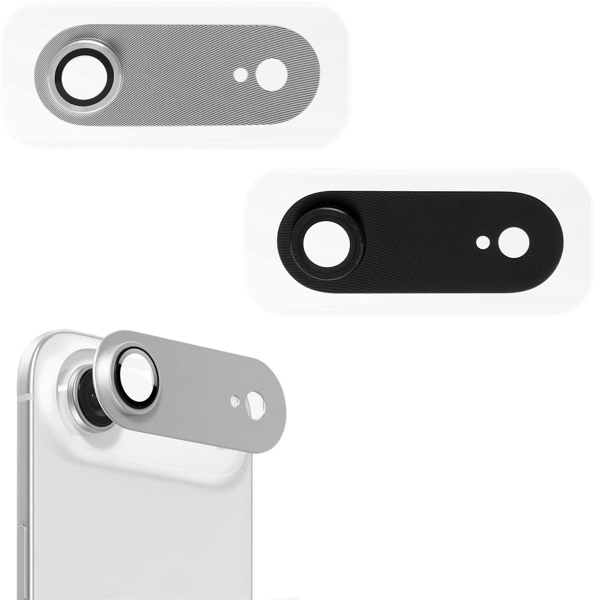 Dailygoods- Camerabescherming Matte - Aluminiumlegering - Anti-kras - Vingerafdrukbestendig - Case vriendelijke Lensafdekking - Geschikt voor iPhone 17 Air - Lensbescherming